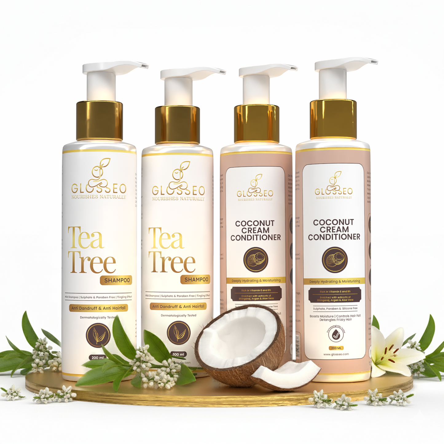 Tea Tree Shampoo + Coconut Cream Conditioner