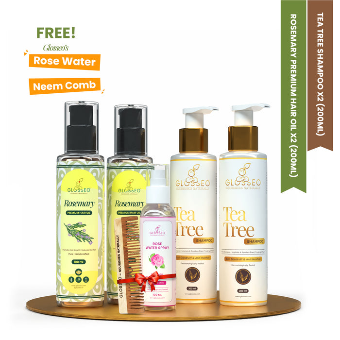 2 Hair Oil & 2 Shampoo Combo