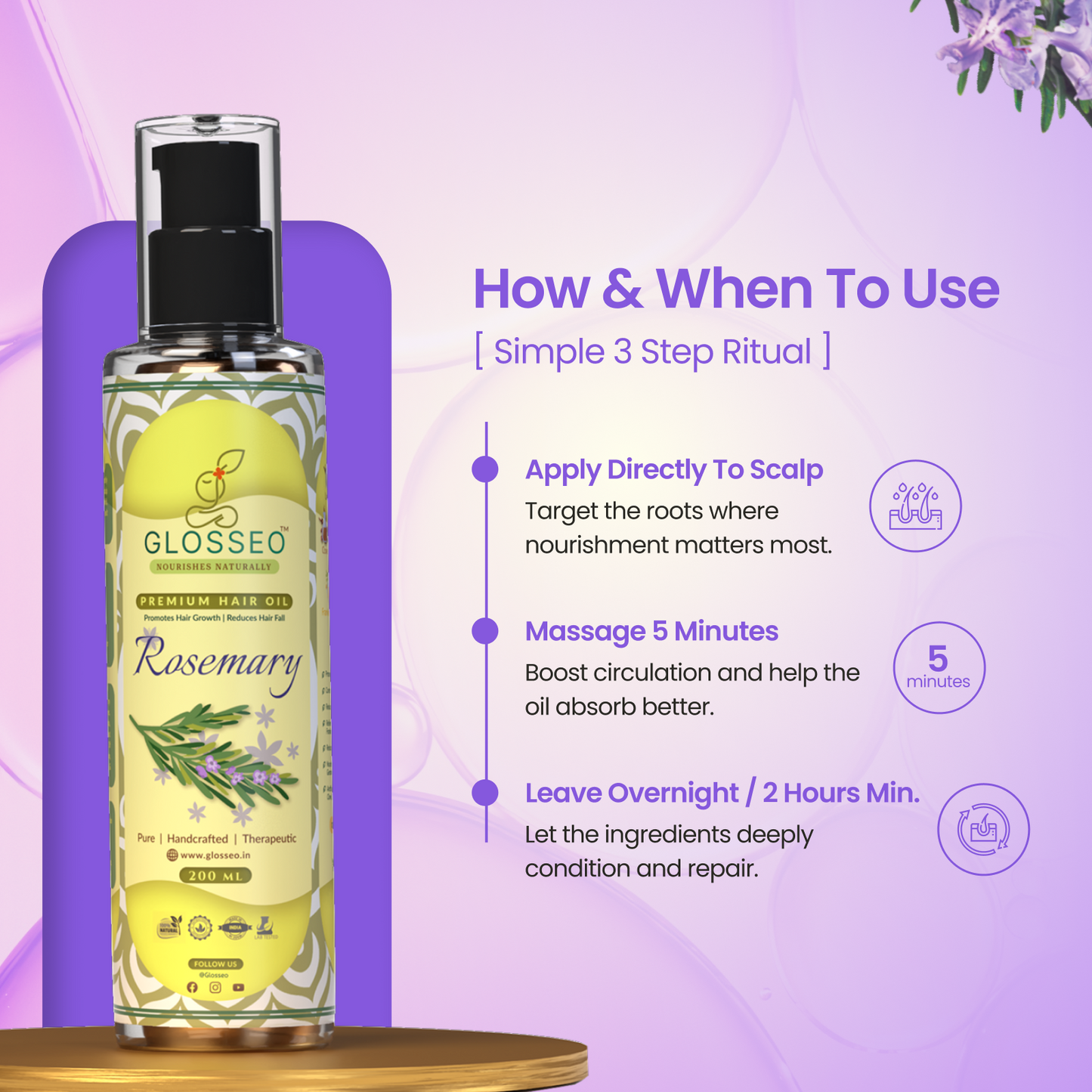 Rosemary Premium Hair Oil - 200ml