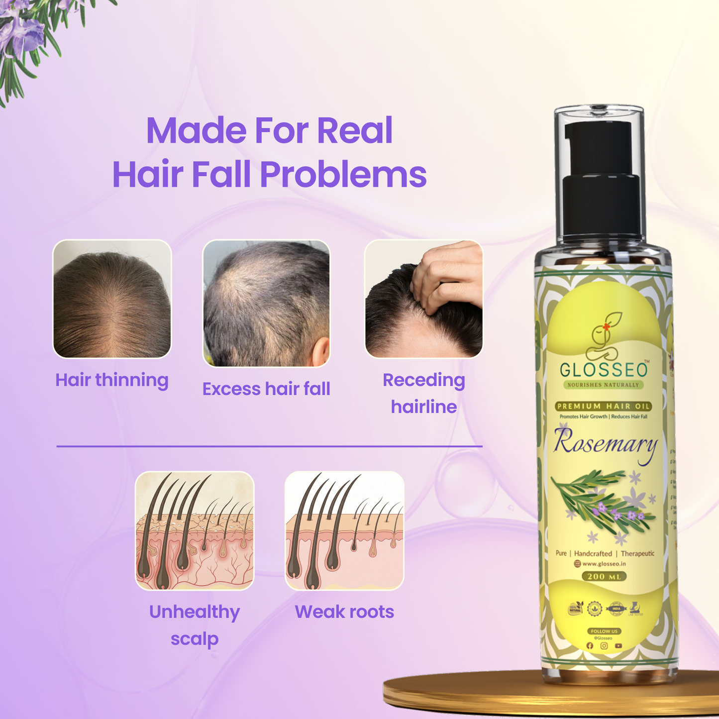 Rosemary Premium Hair Oil - 200ml