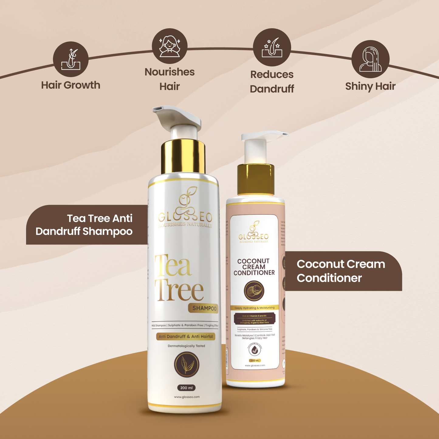 Tea Tree Shampoo + Coconut Cream Conditioner