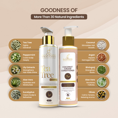 Tea Tree Shampoo + Coconut Cream Conditioner