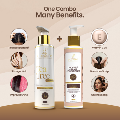 Tea Tree Shampoo + Coconut Cream Conditioner