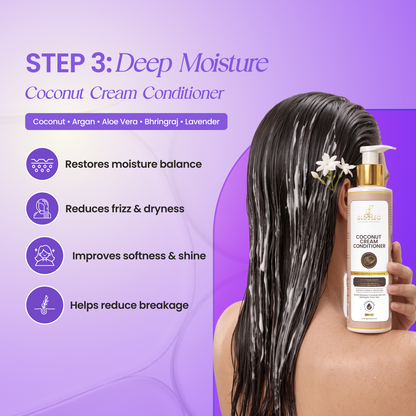 Hair Care Kit - Hair Oil + Shampoo + Conditioner (200 ml + 200 ml + 200 ml)
