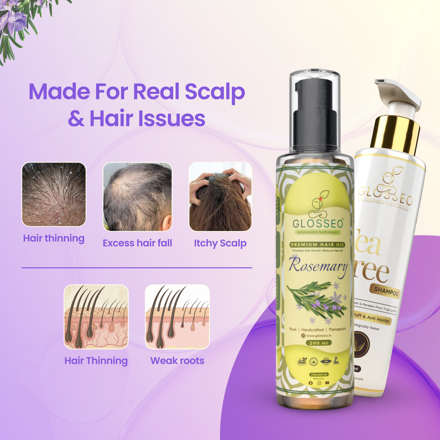 Hair Oil + Shampoo (200 ml + 200 ml)