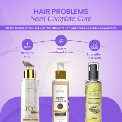 Hair Care Kit(Hair Oil + Shampoo + Conditioner)