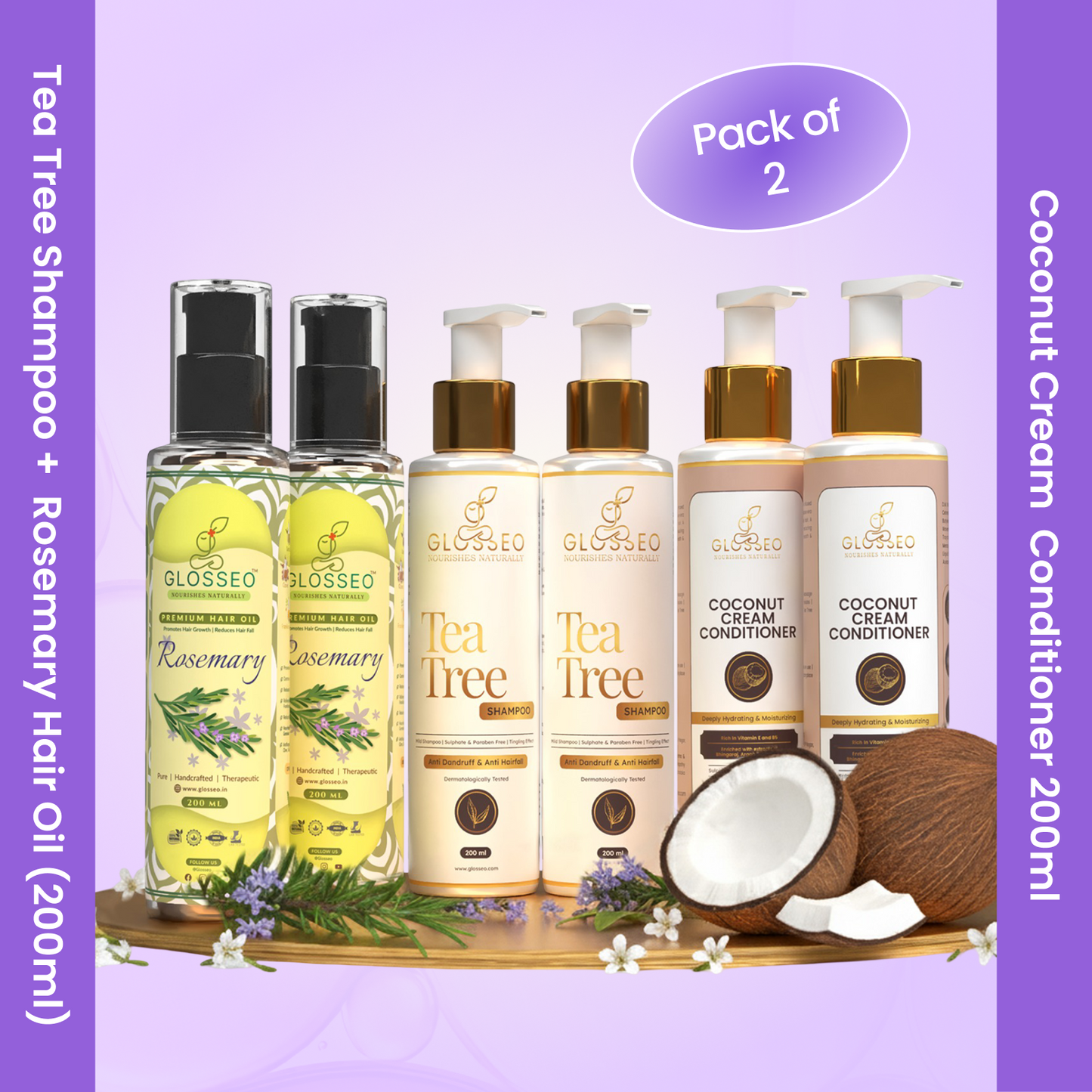 Hair Care Kit(Hair Oil + Shampoo + Conditioner)