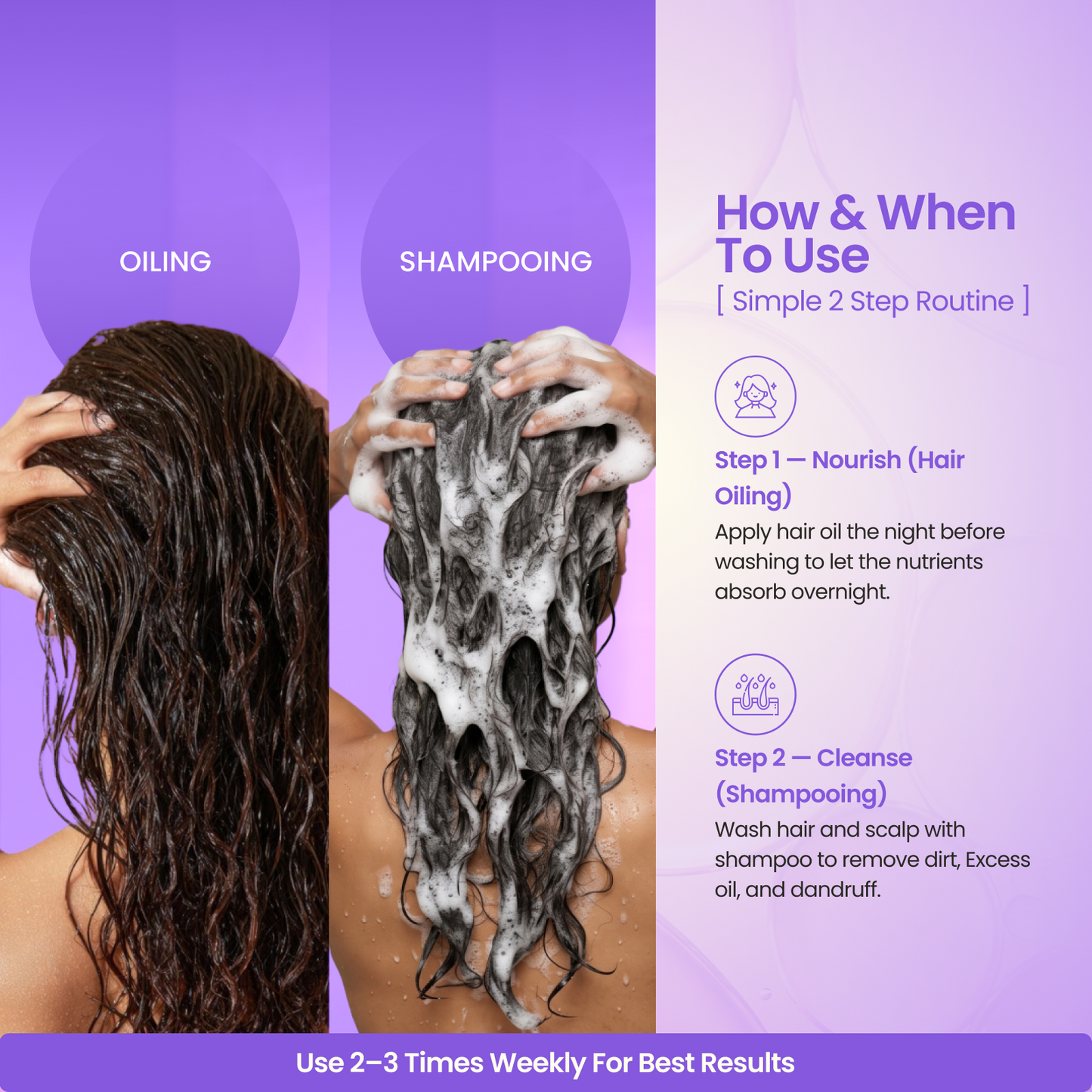 Hair Oil + Shampoo (200 ml + 200 ml)