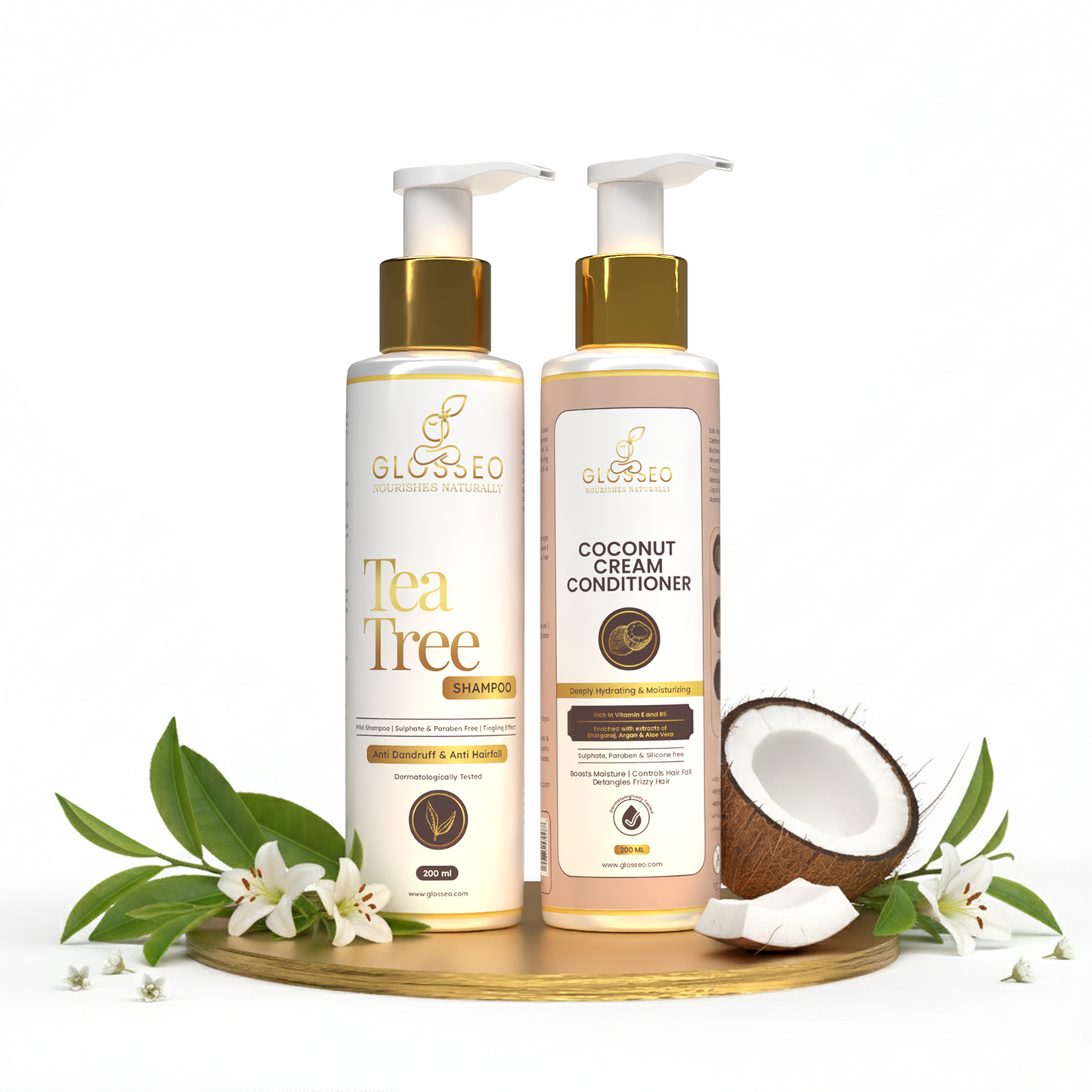 Tea Tree Shampoo + Coconut Cream Conditioner