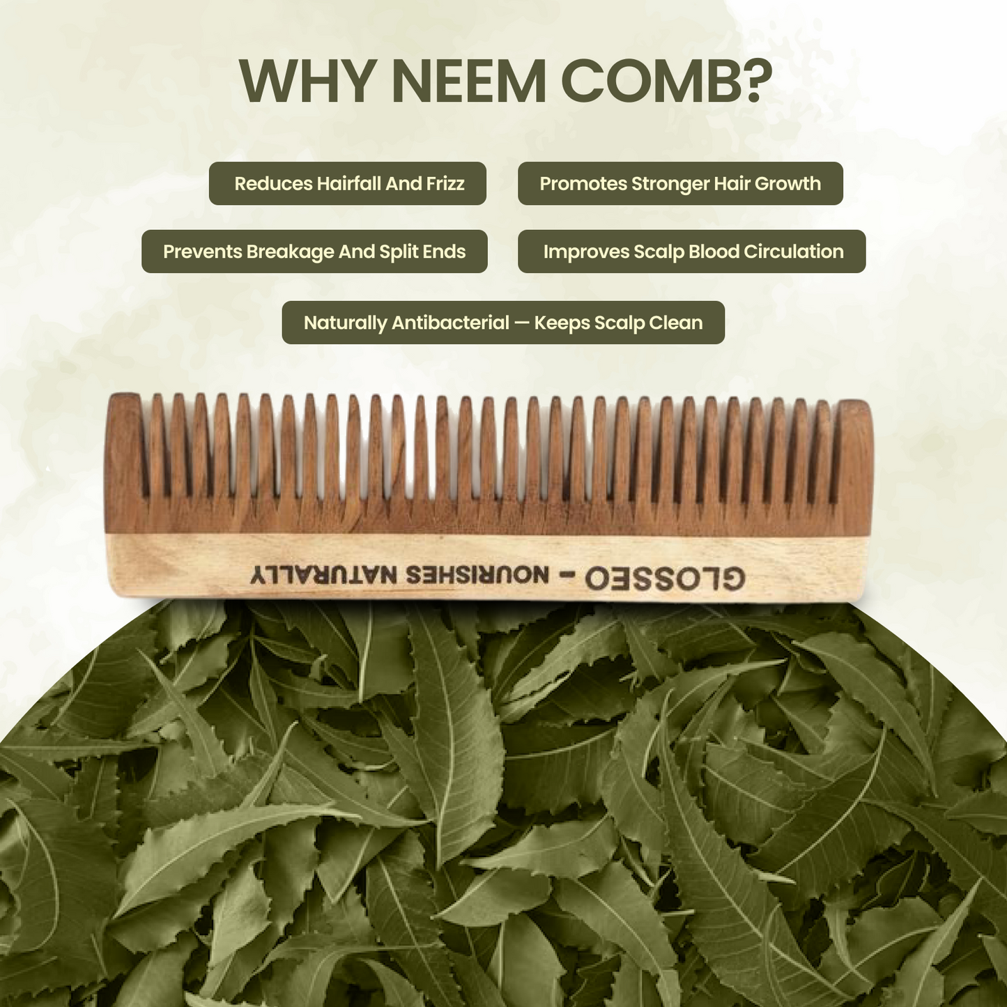 Wooden Neem Comb