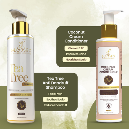 Rosemary Premium Hair Oil + Tea Tree Shampoo + Coconut Cream Conditioner + Rosemary Hair Growth Spray