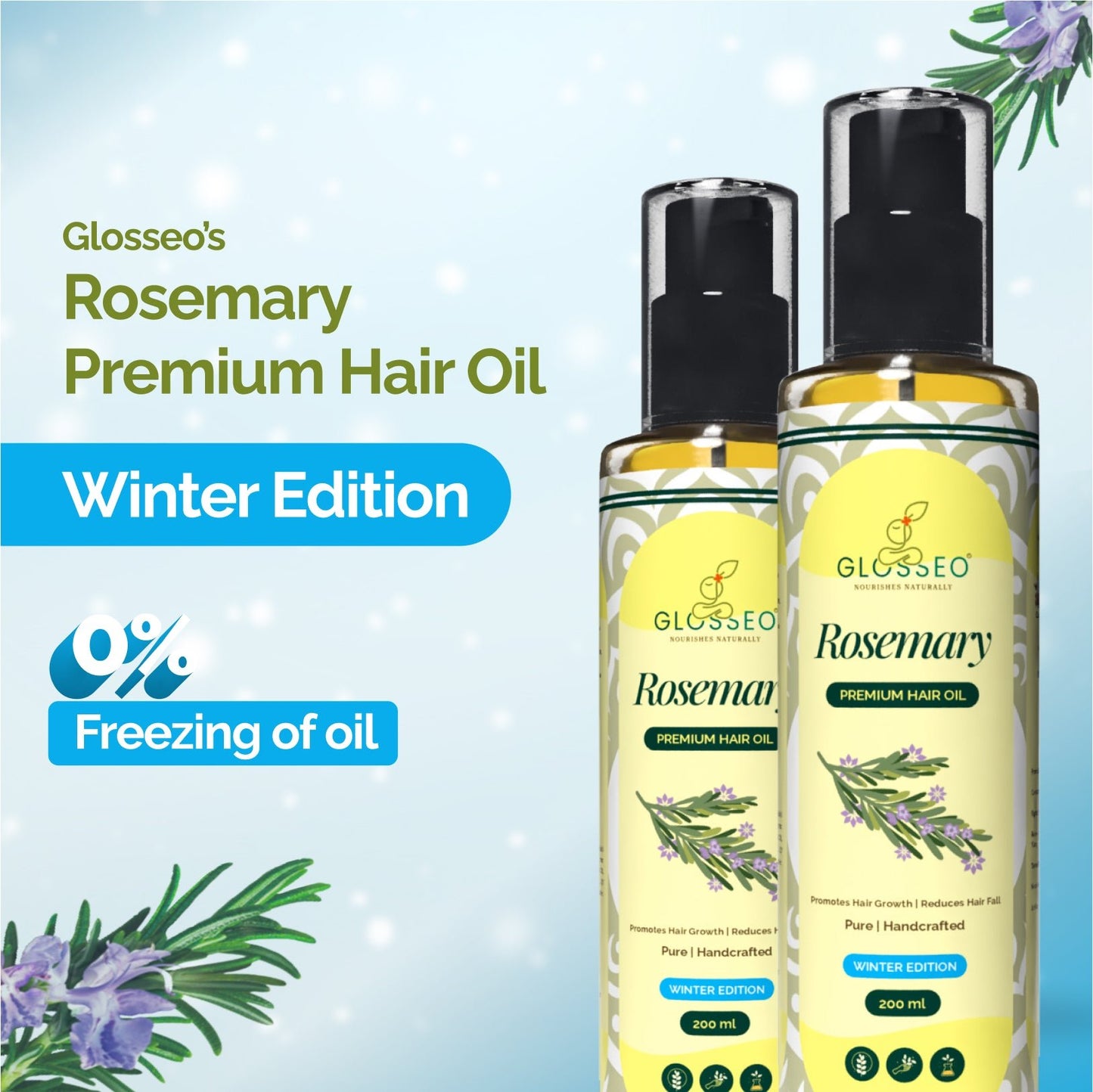 Rosemary Premium Hair Oil - GLOSSEO#