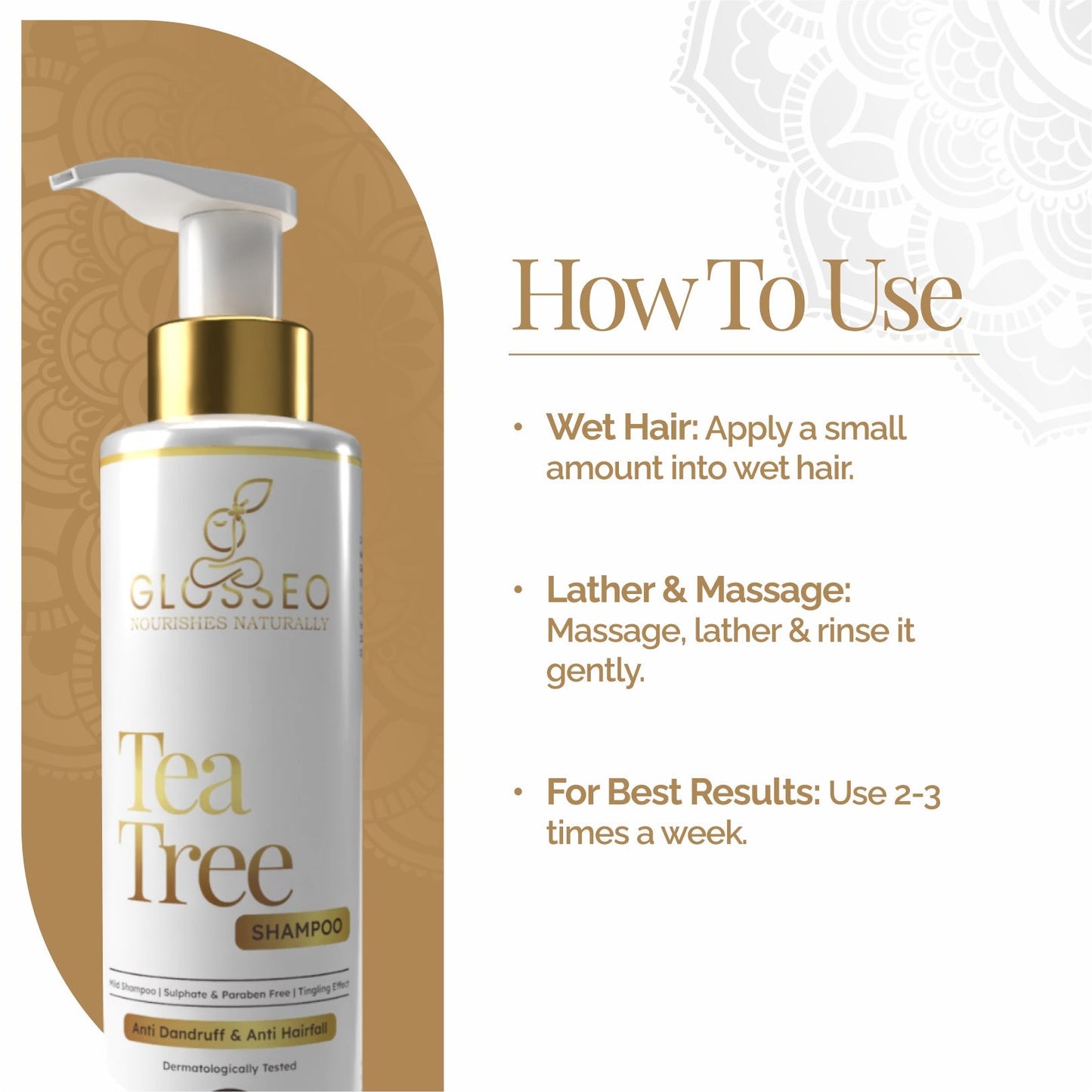 Tea Tree Shampoo (Family Combo) - GLOSSEO#