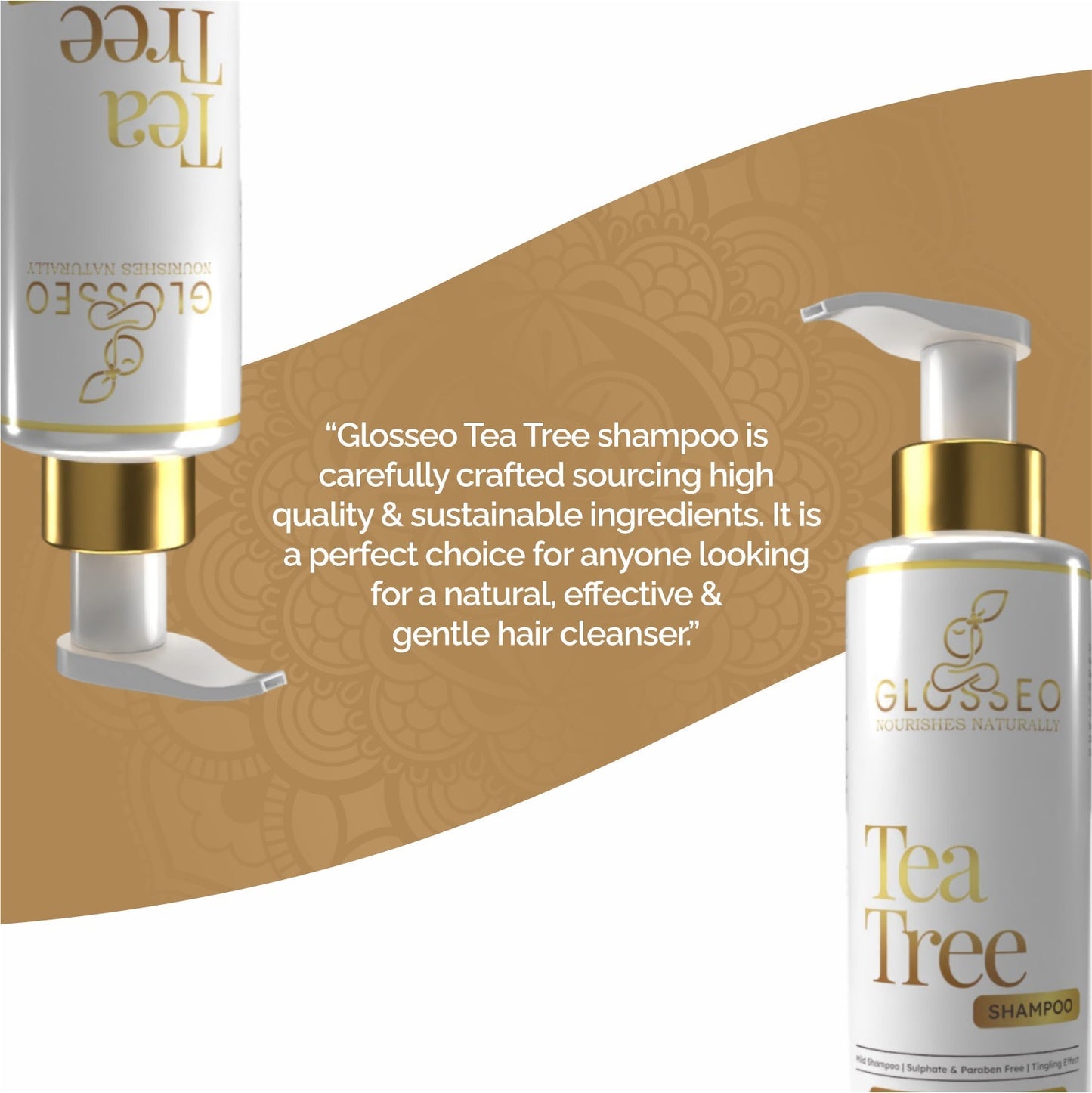 Tea Tree Shampoo (Family Combo) - GLOSSEO#